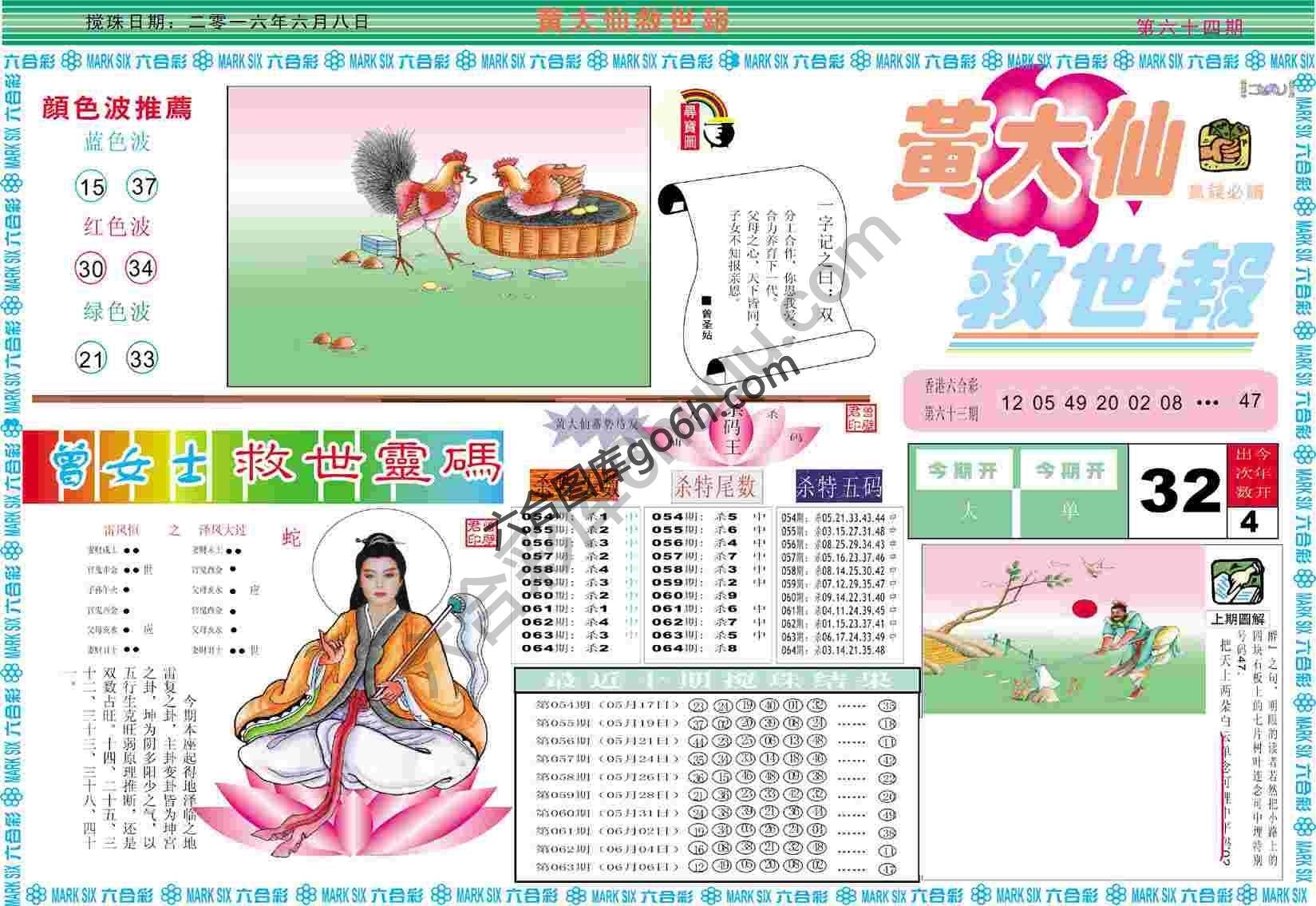 黄大仙救世报