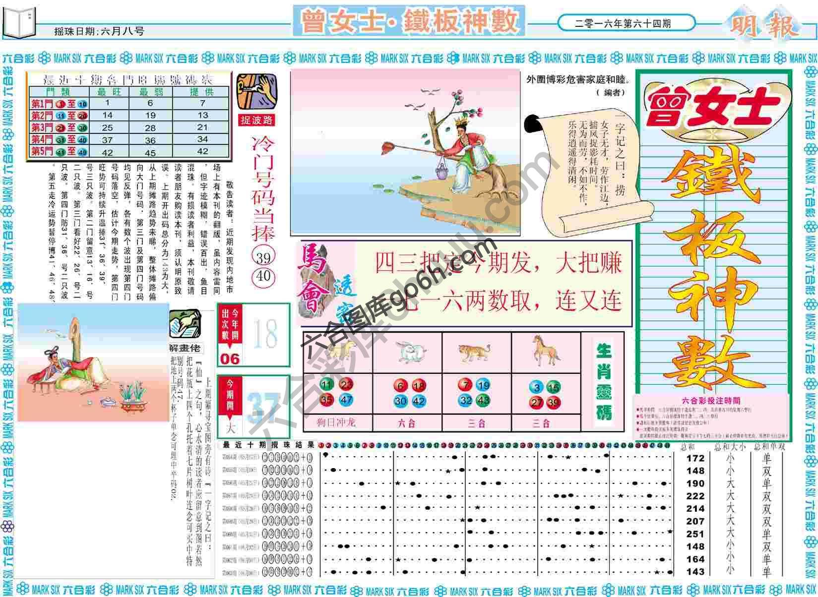 曾女士铁板神数