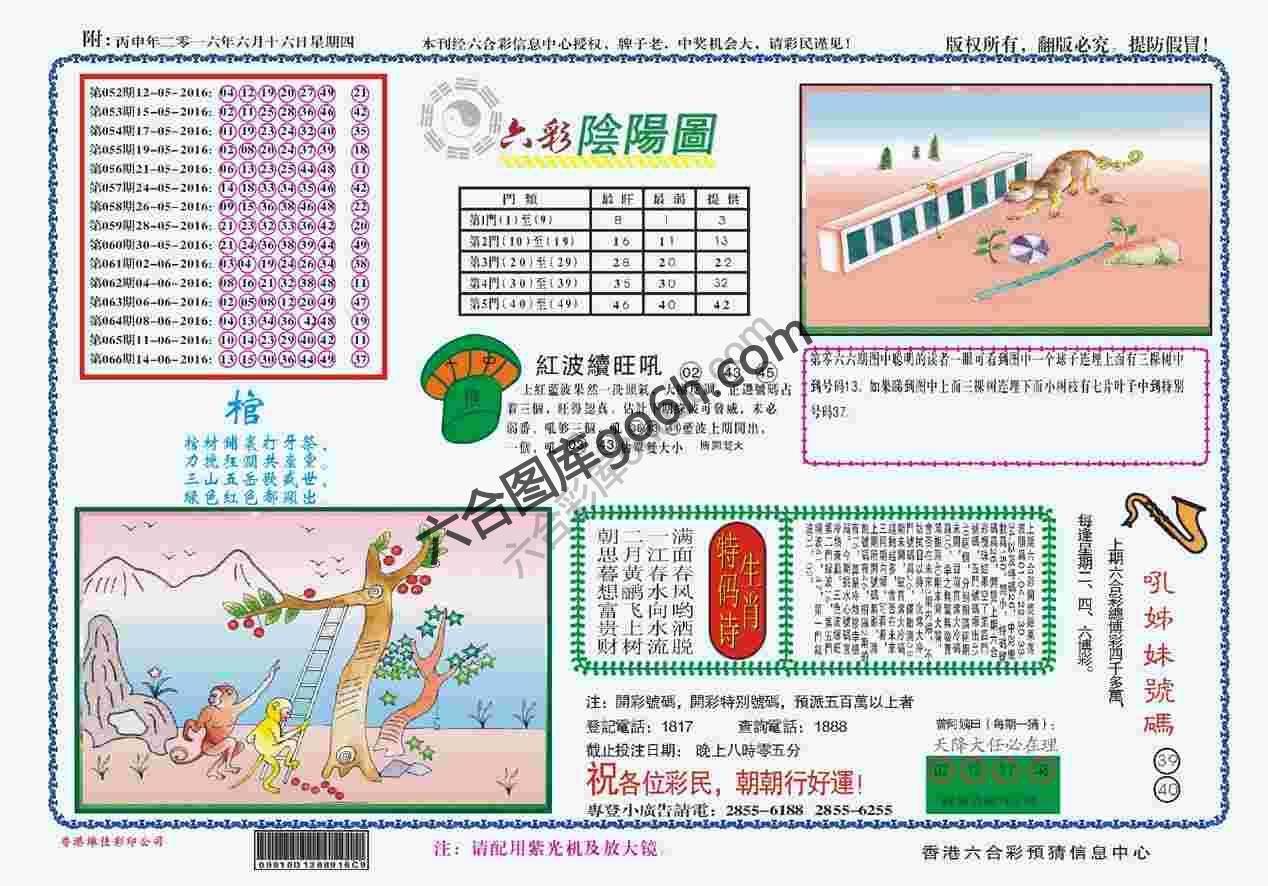 六彩阴阳图