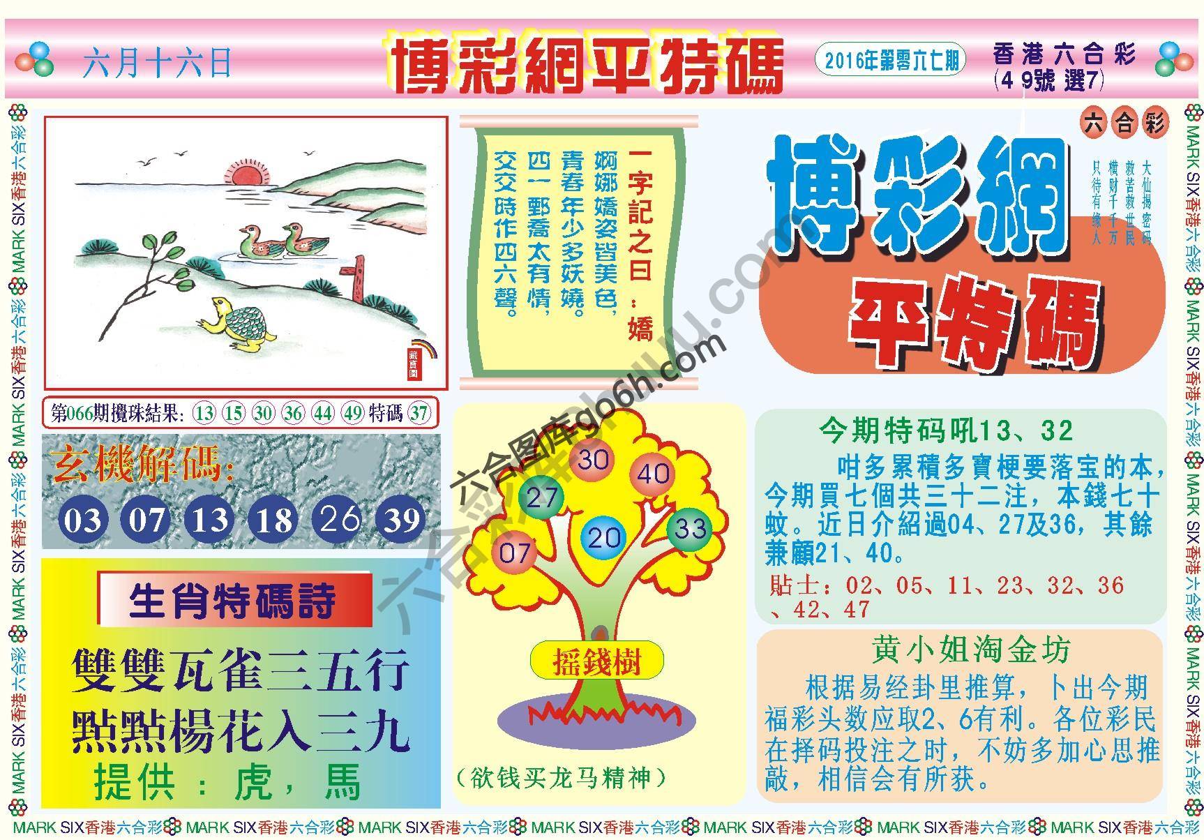 博彩网平特码
