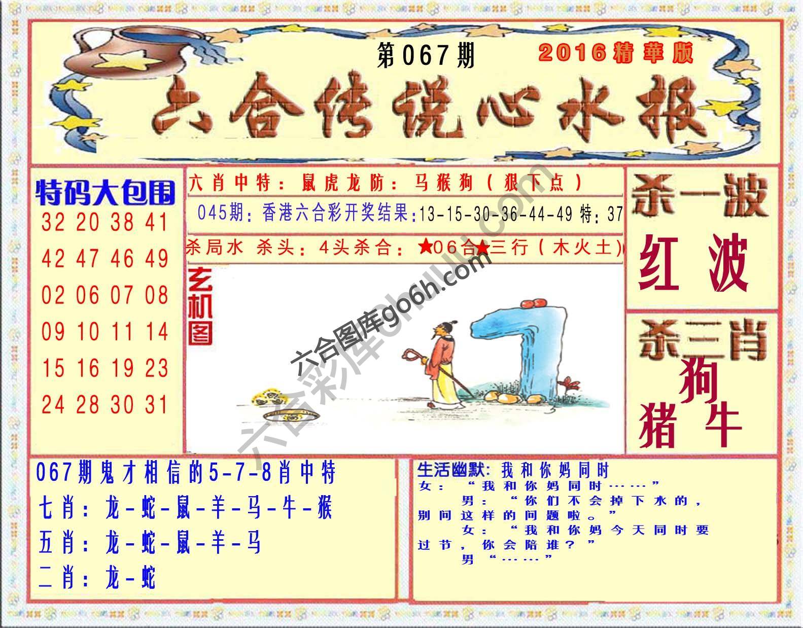 六合传说心水报