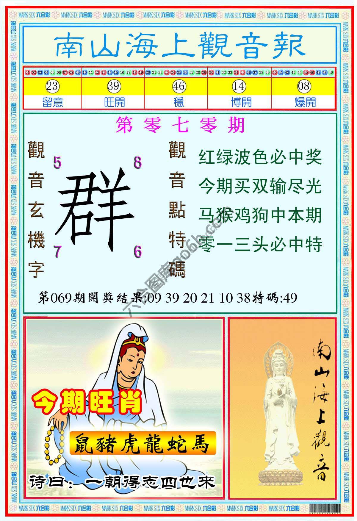南山海上观音报