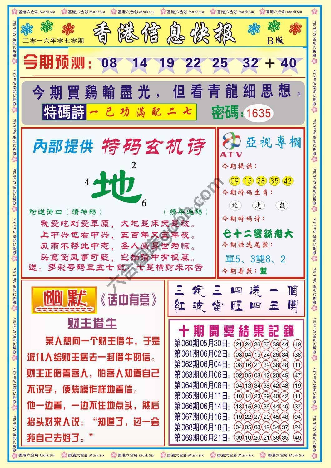 香港信息快报