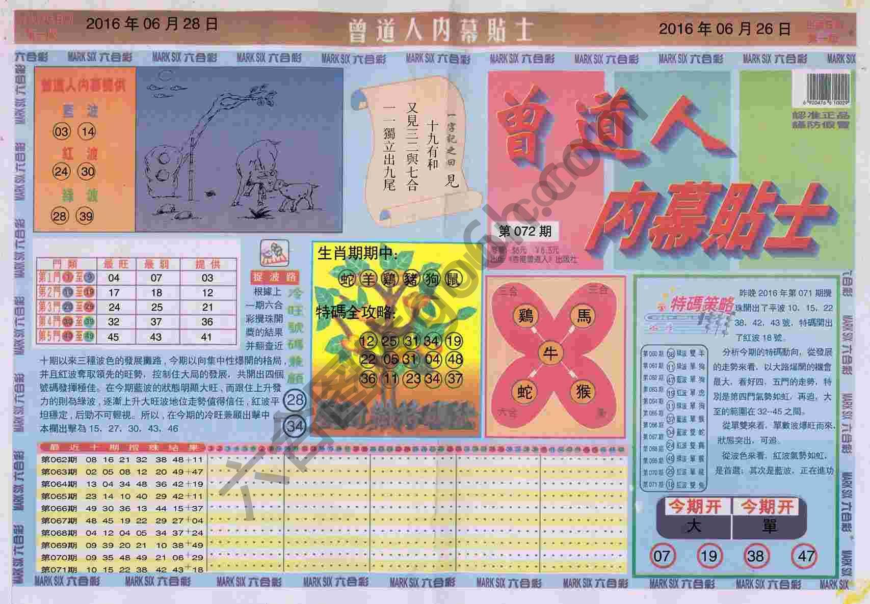 曾道人内幕贴士