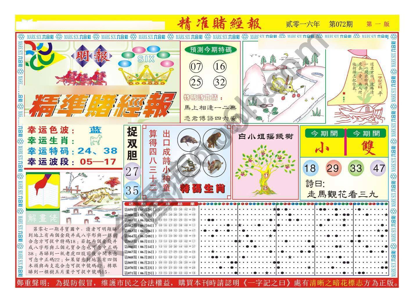 精准赌经报