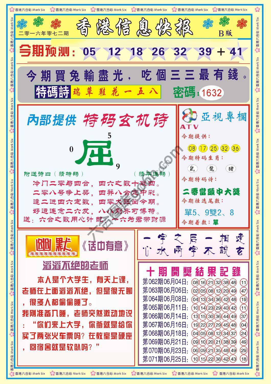 香港信息快报