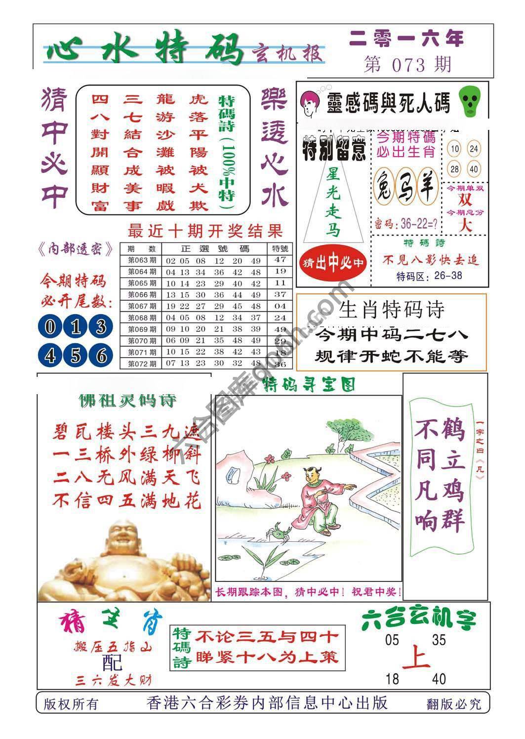 心水特码