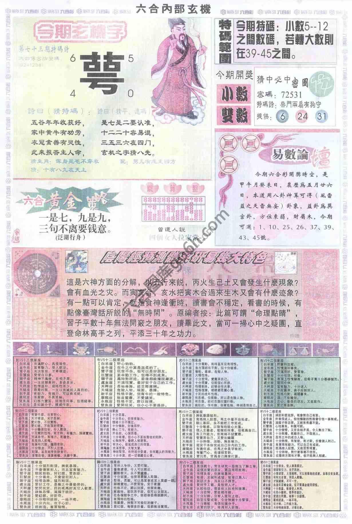 六合内部玄机
