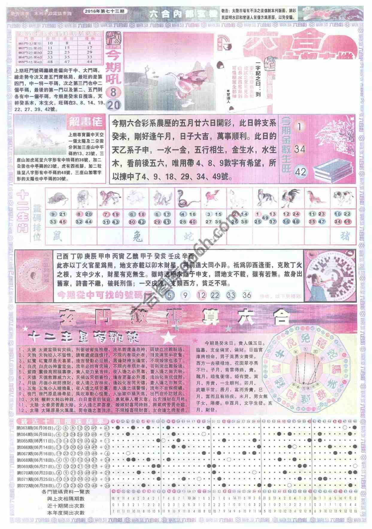 六合内部玄机