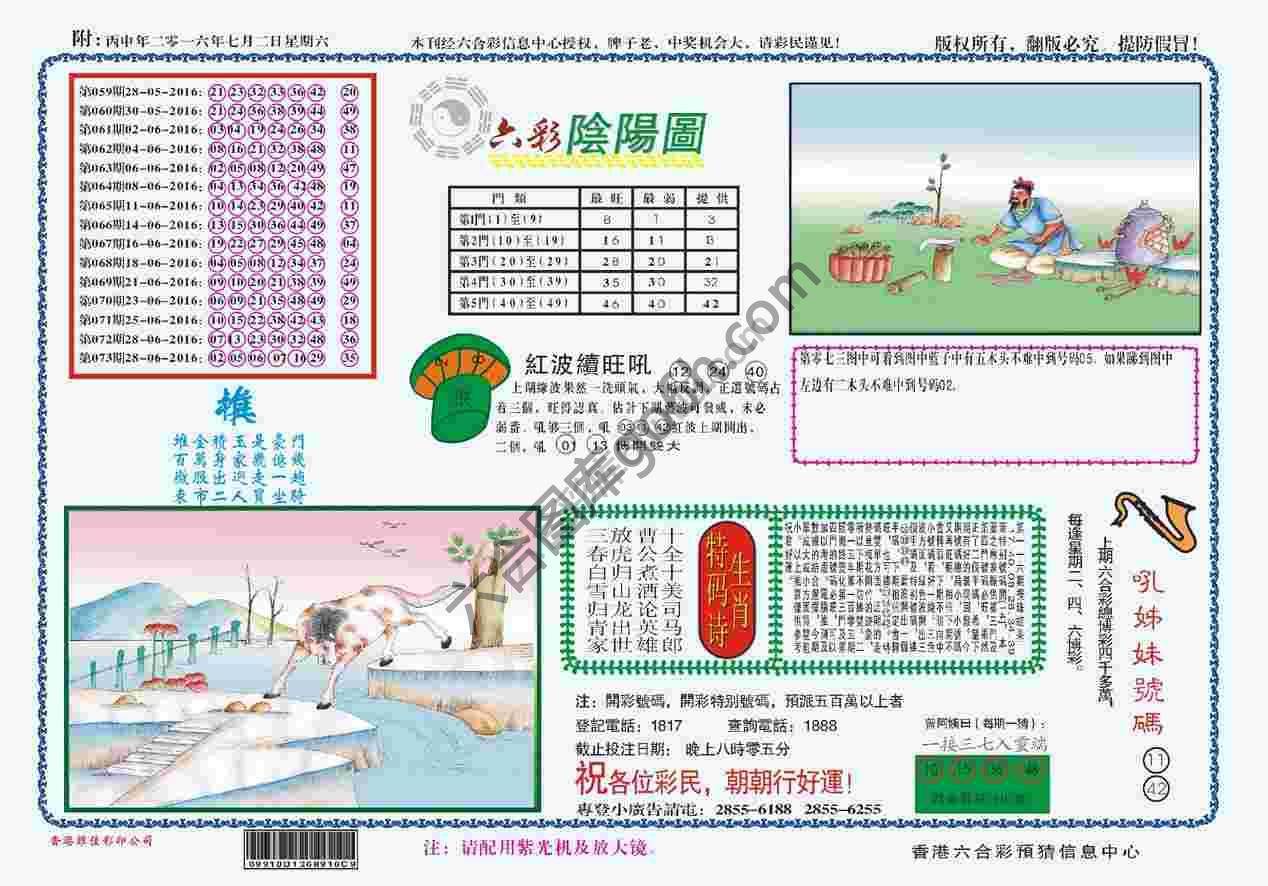 六彩阴阳图