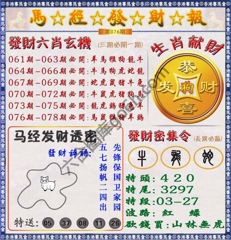 马经发财报