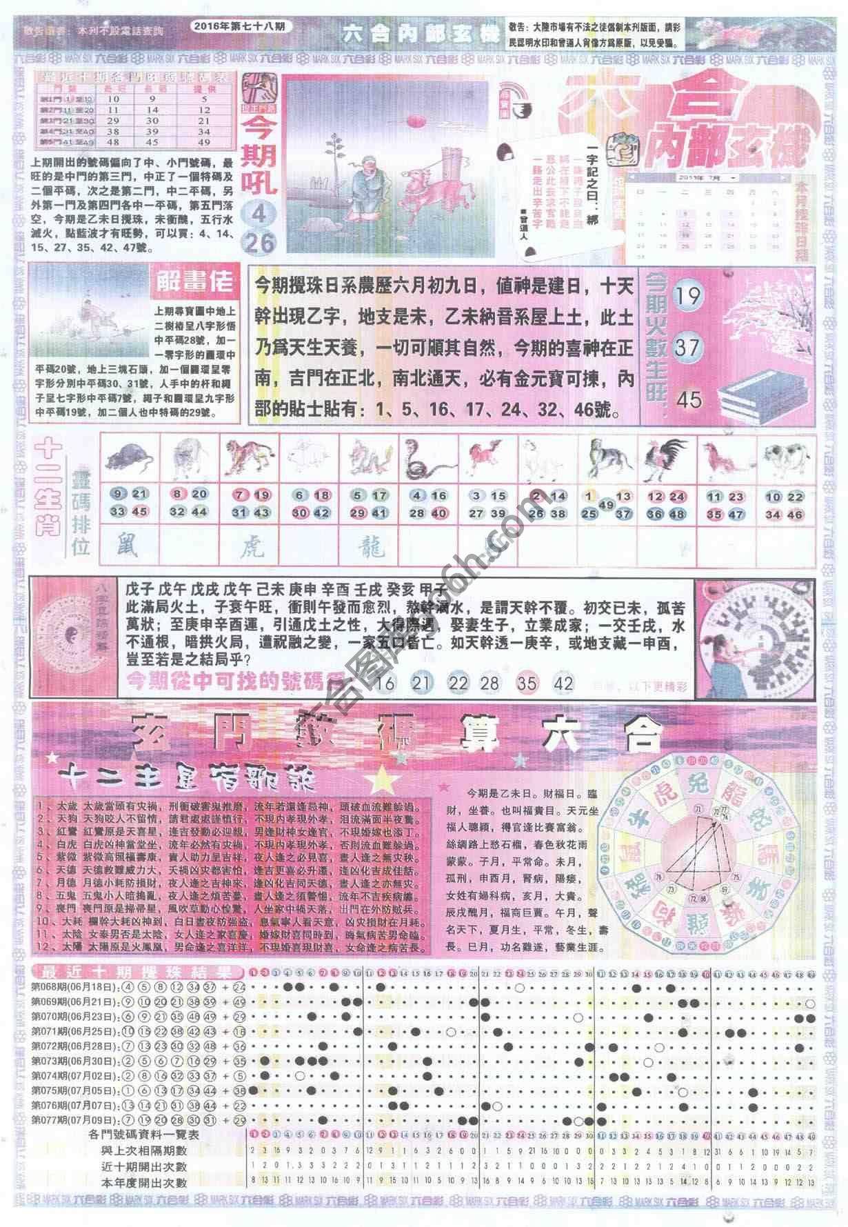 六合内部玄机