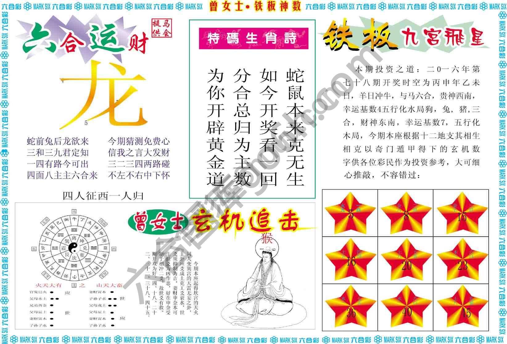 曾女士铁板神数
