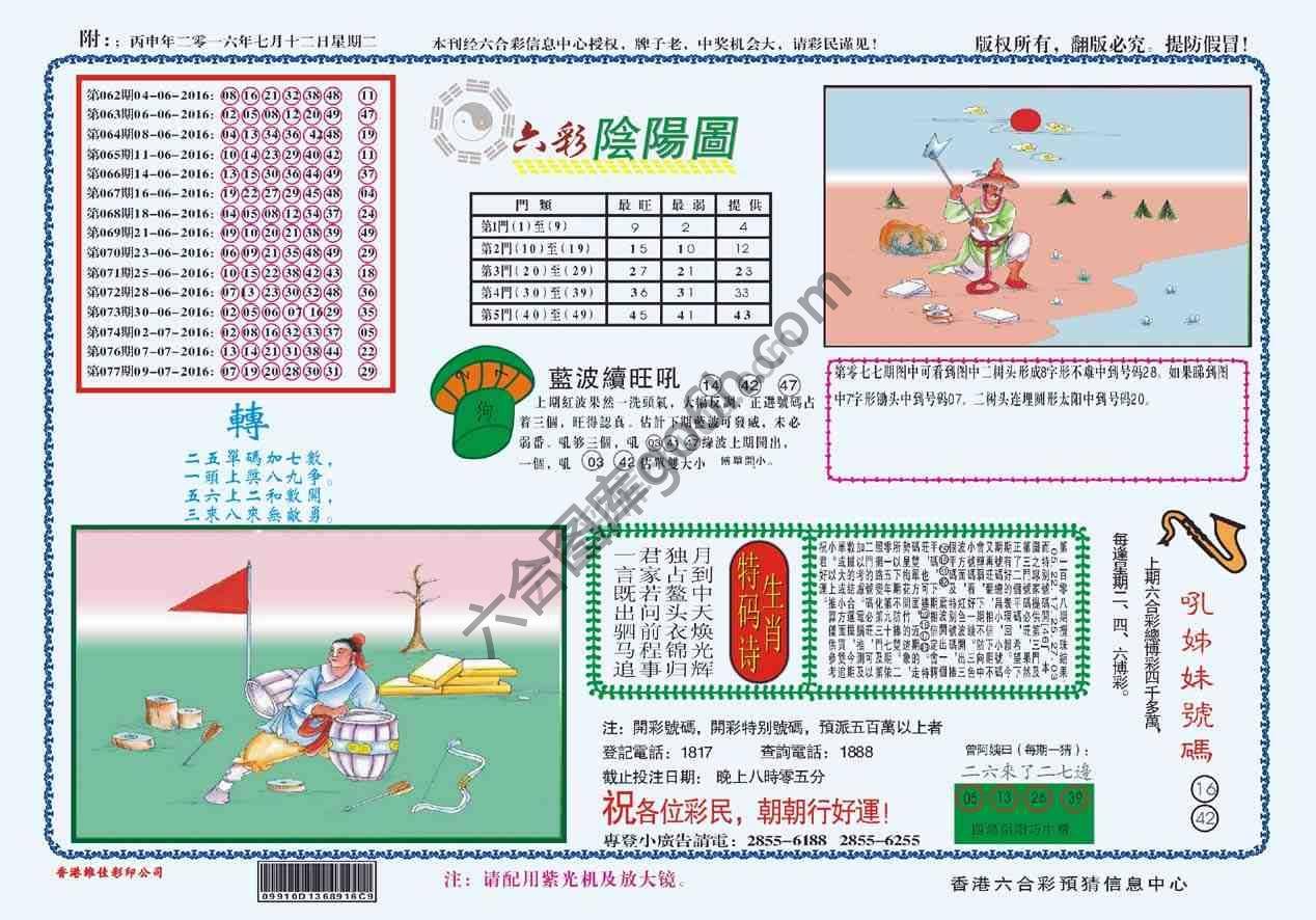 六彩阴阳图