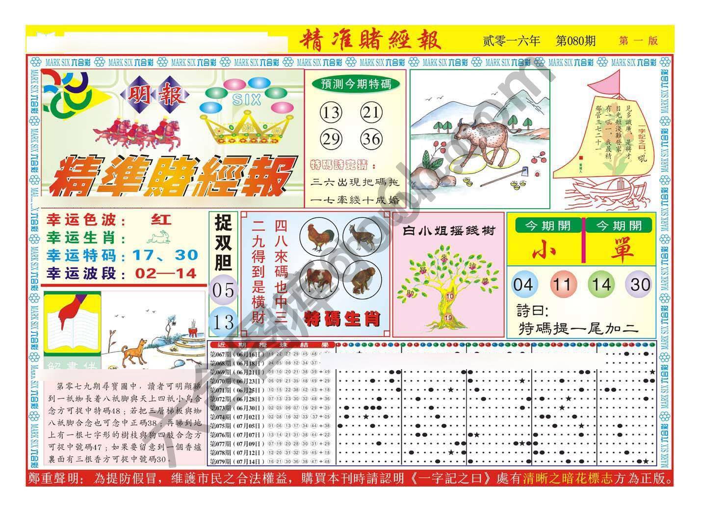 精准赌经报