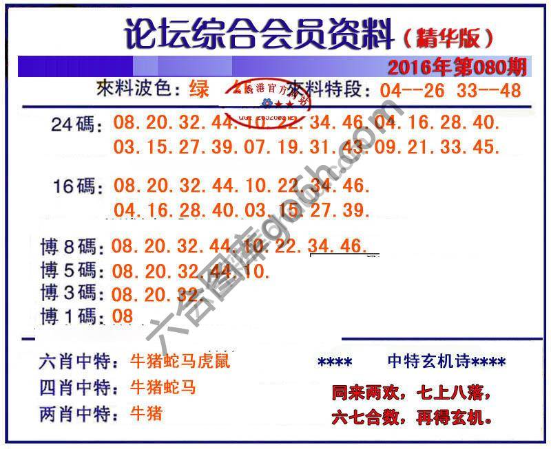 综合会员资料
