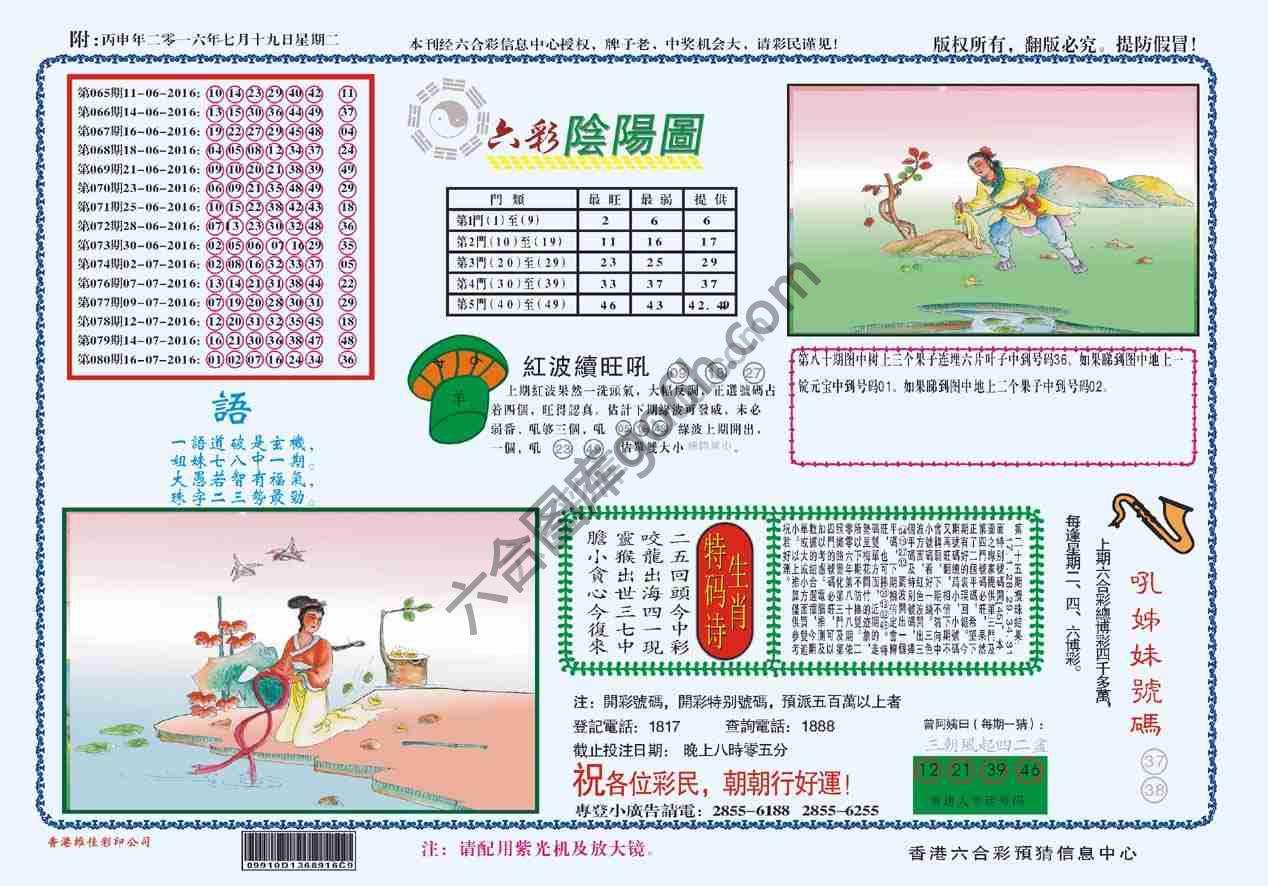 六彩阴阳图