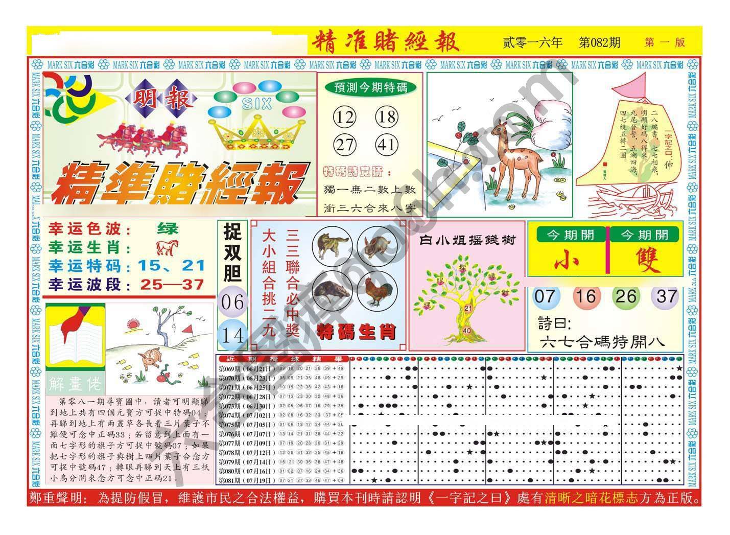 精准赌经报