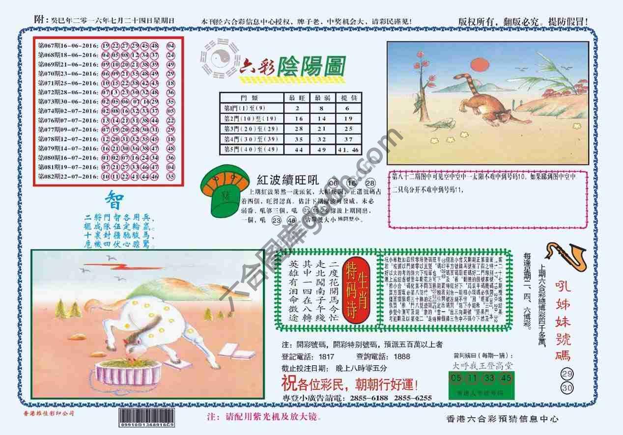 六彩阴阳图