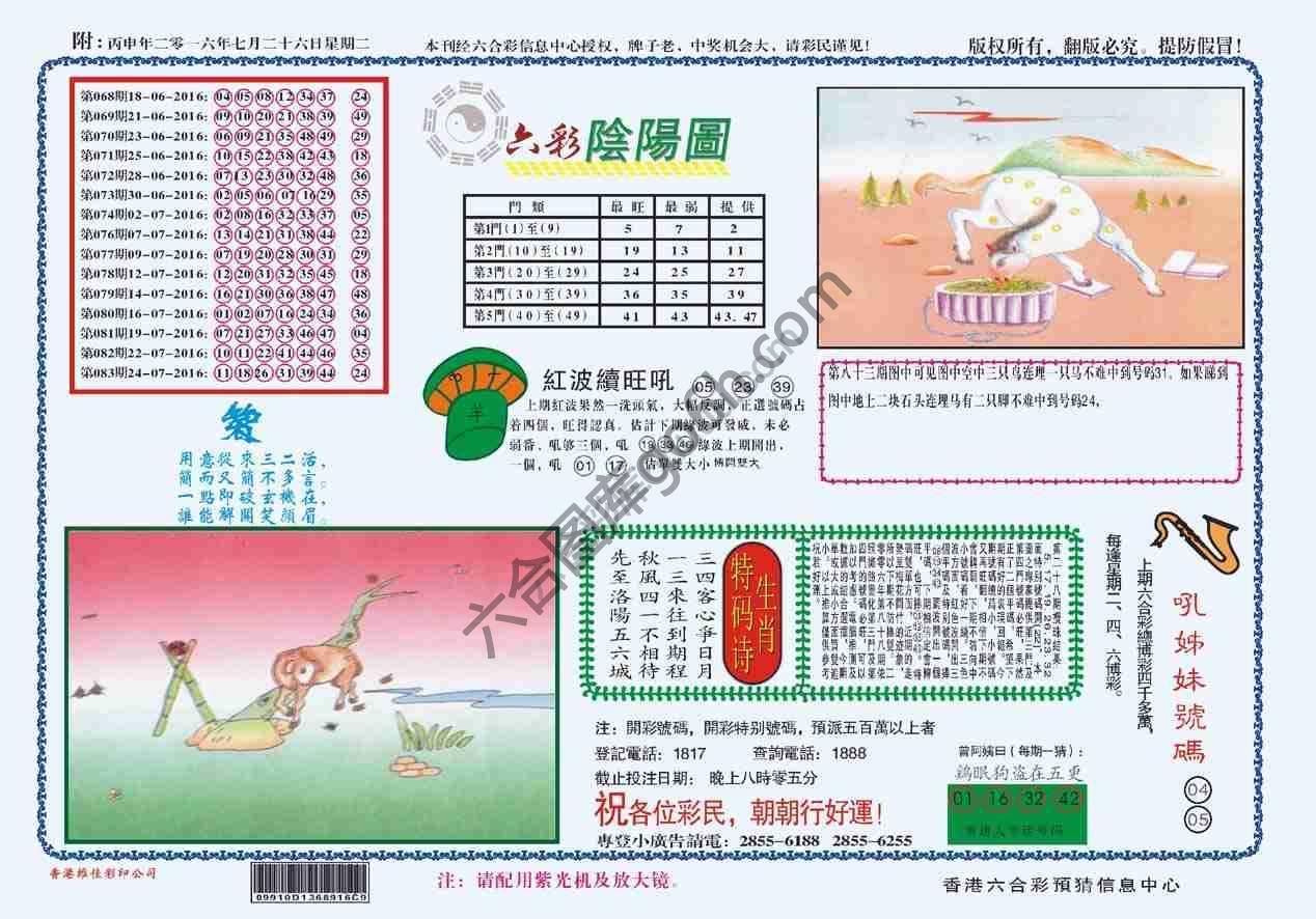 六彩阴阳图