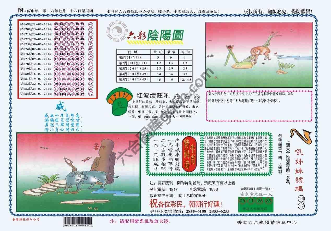 六彩阴阳图