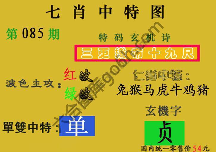 七肖中特图