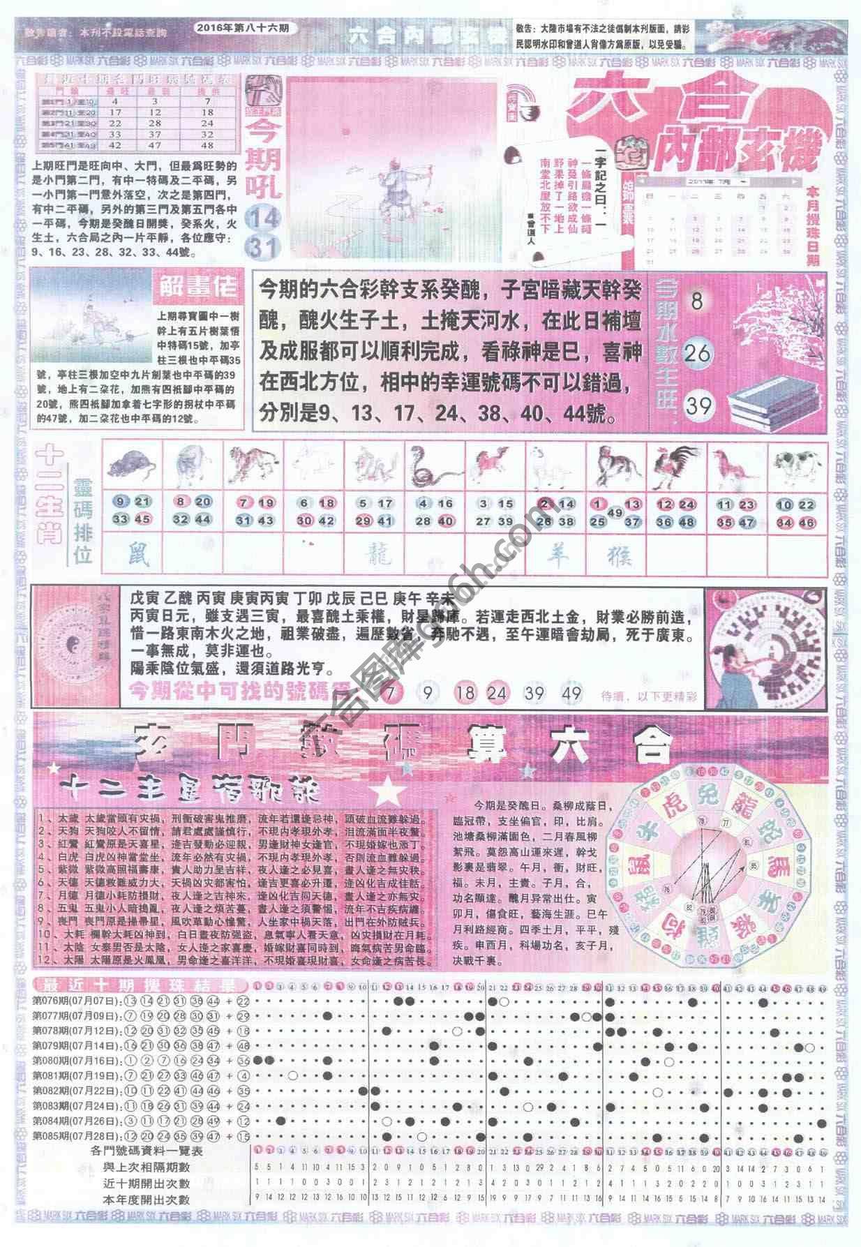 六合内部玄机
