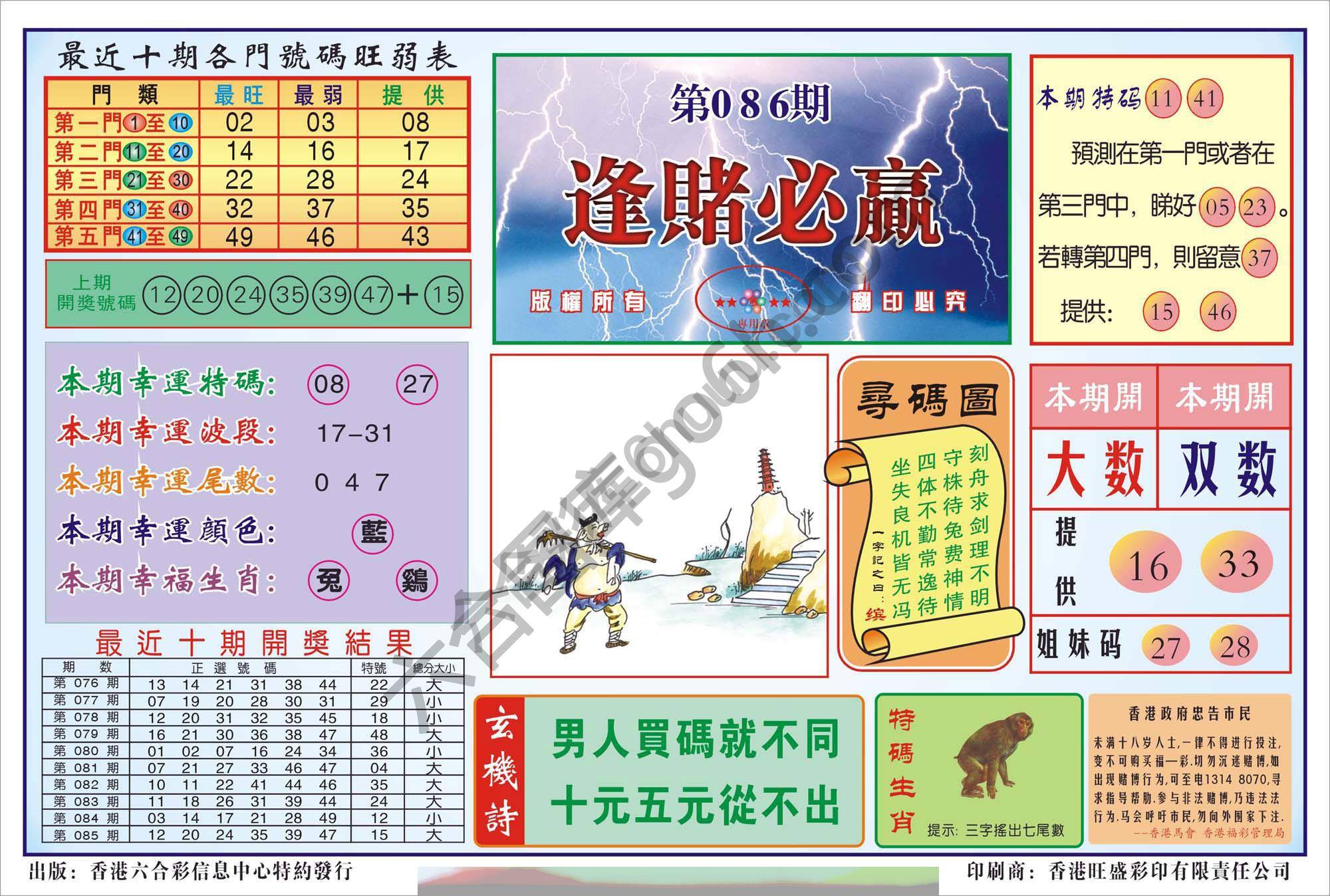 香港逢赌必羸