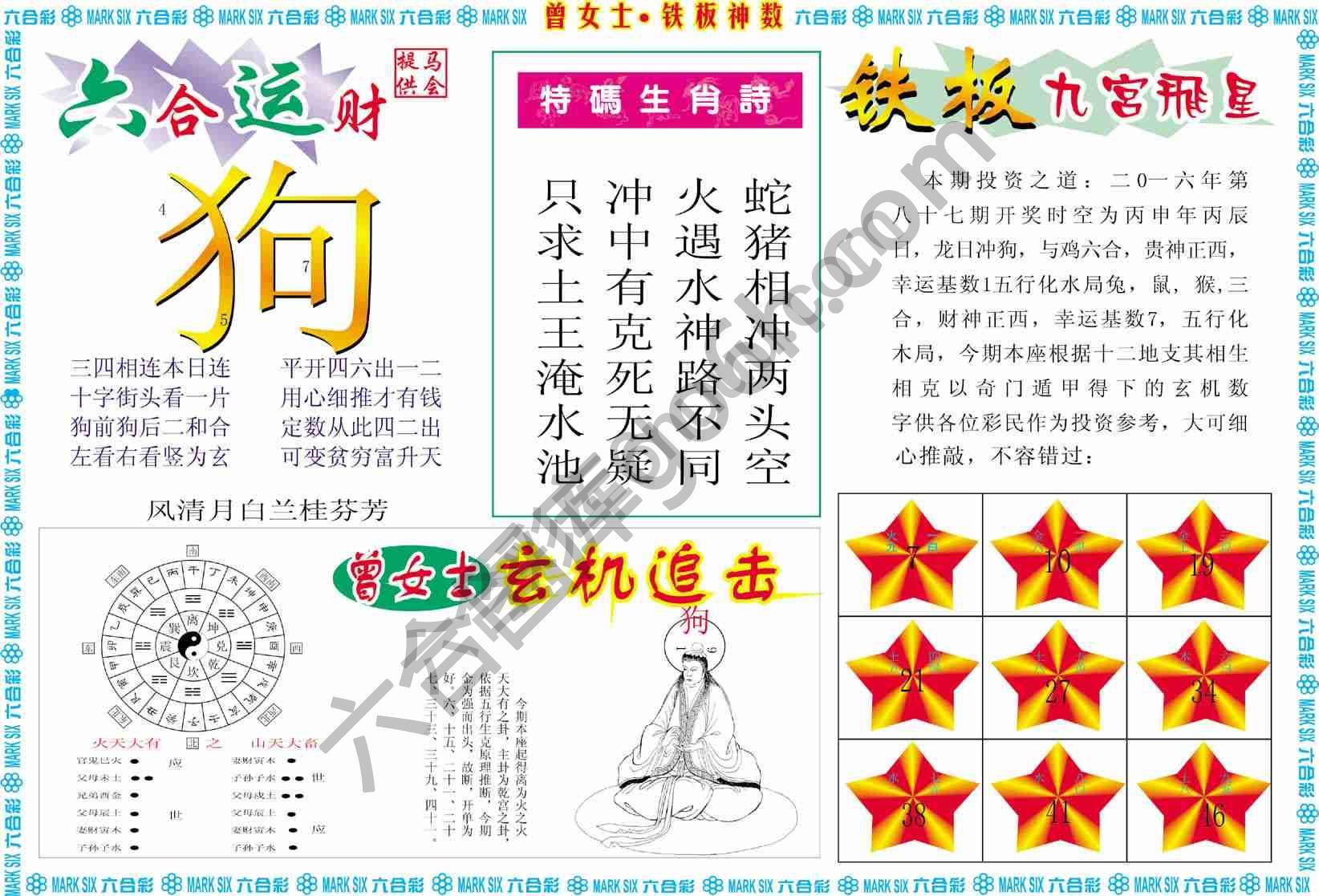 曾女士铁板神数