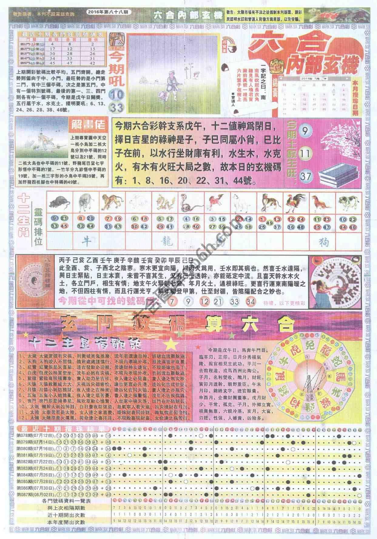 六合内部玄机