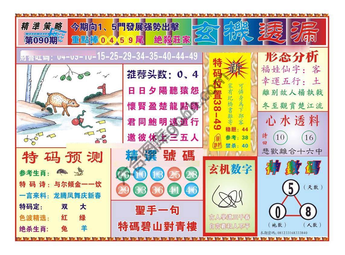 玄机透漏
