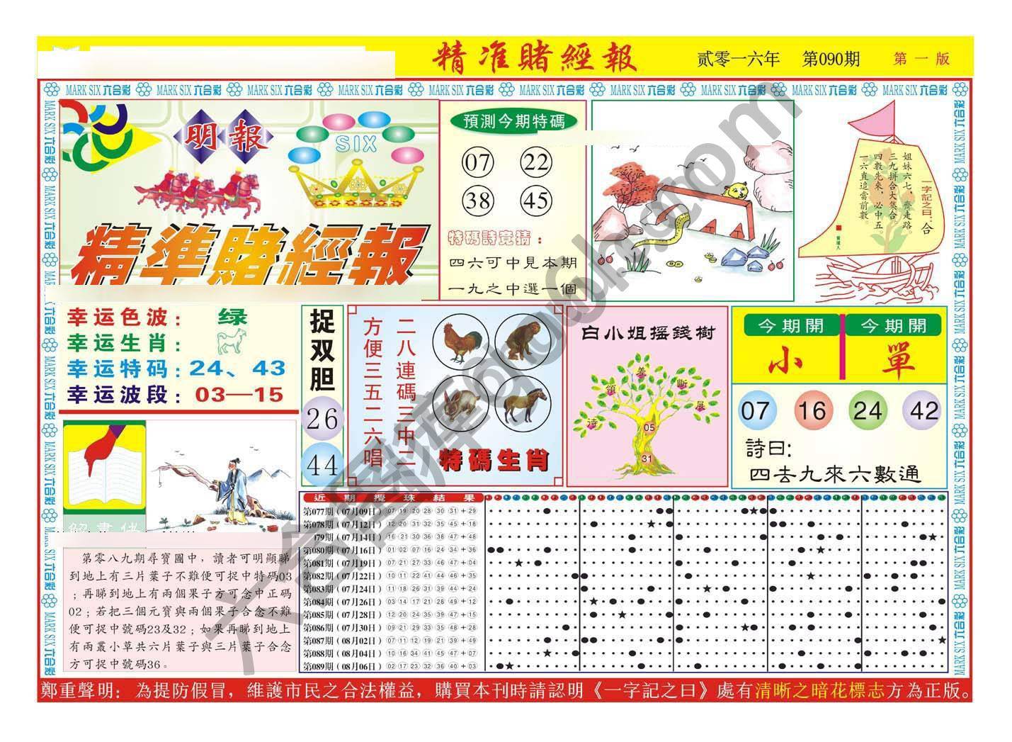 精准赌经报