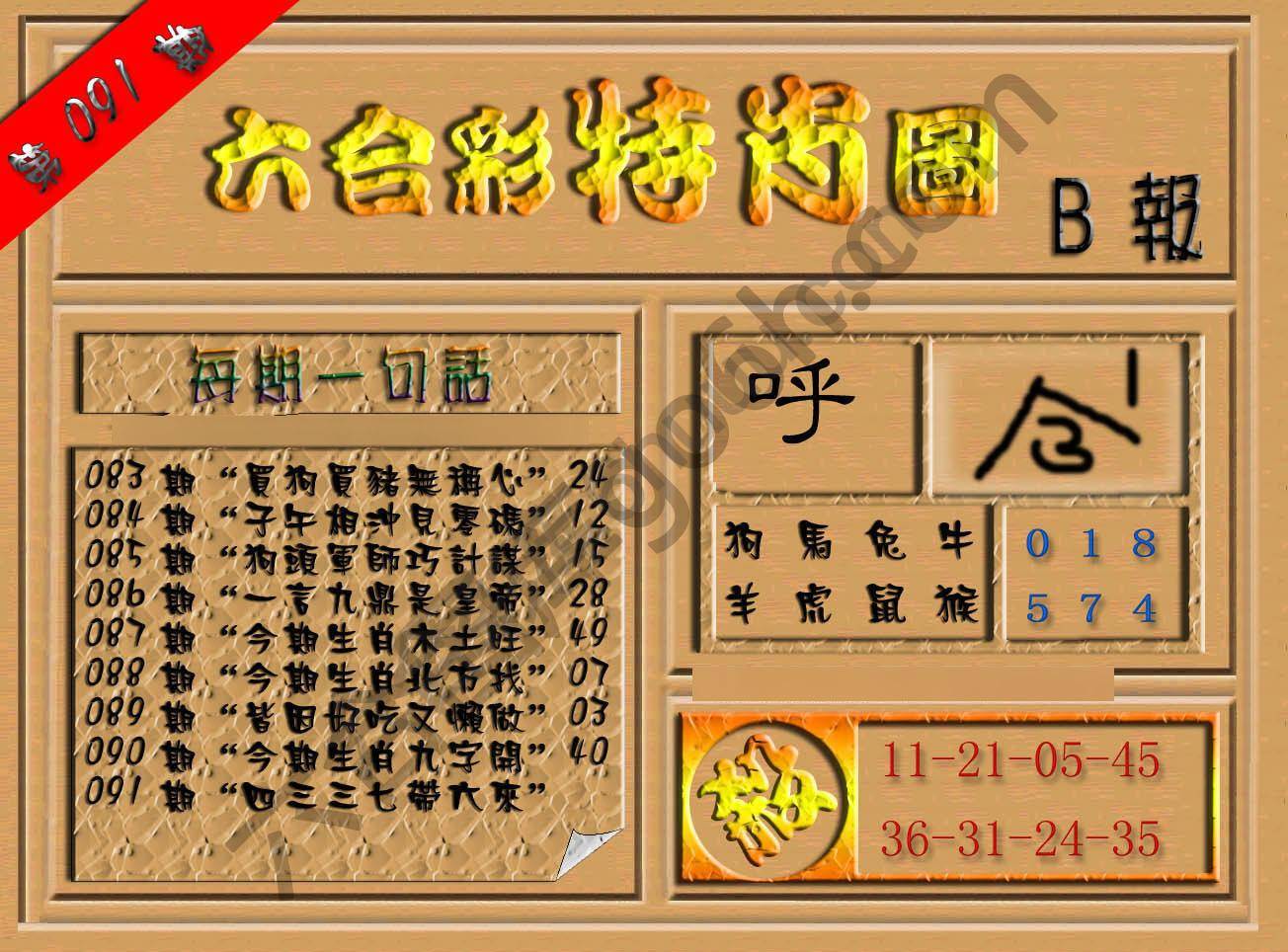 六合彩特肖图