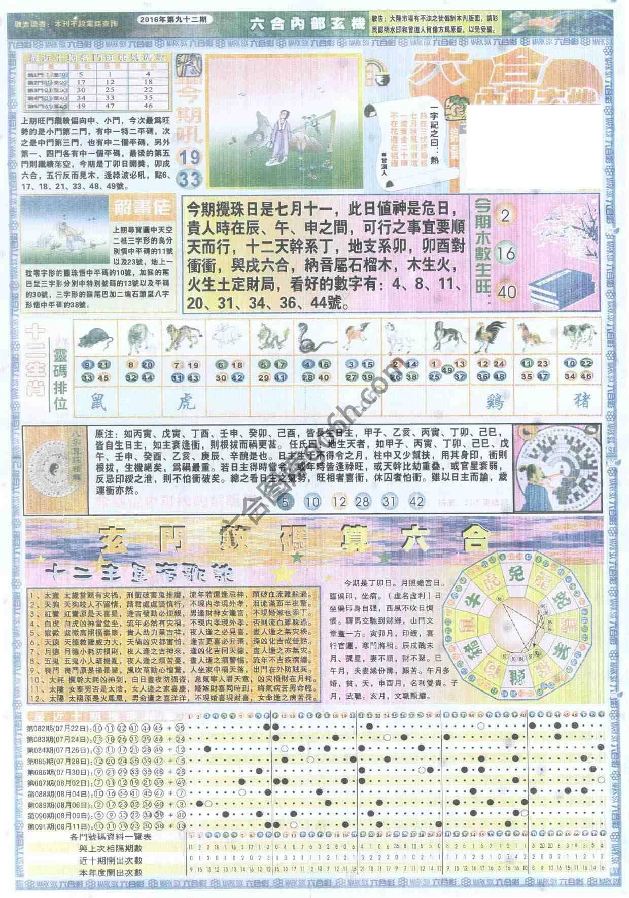 六合内部玄机