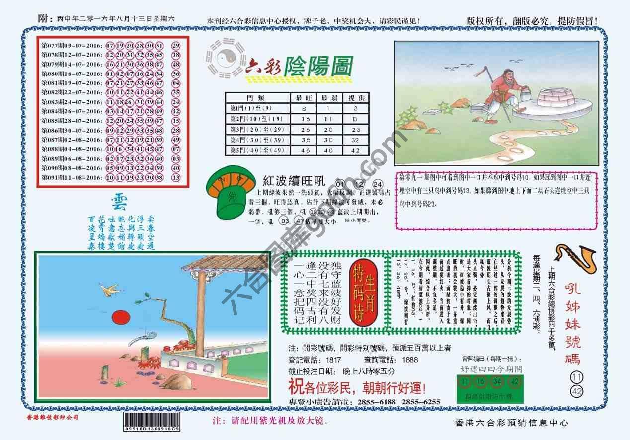 六彩阴阳图