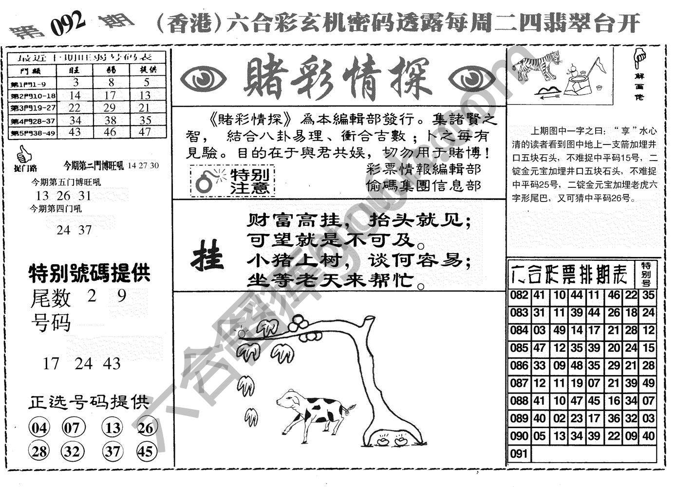 赌彩情探