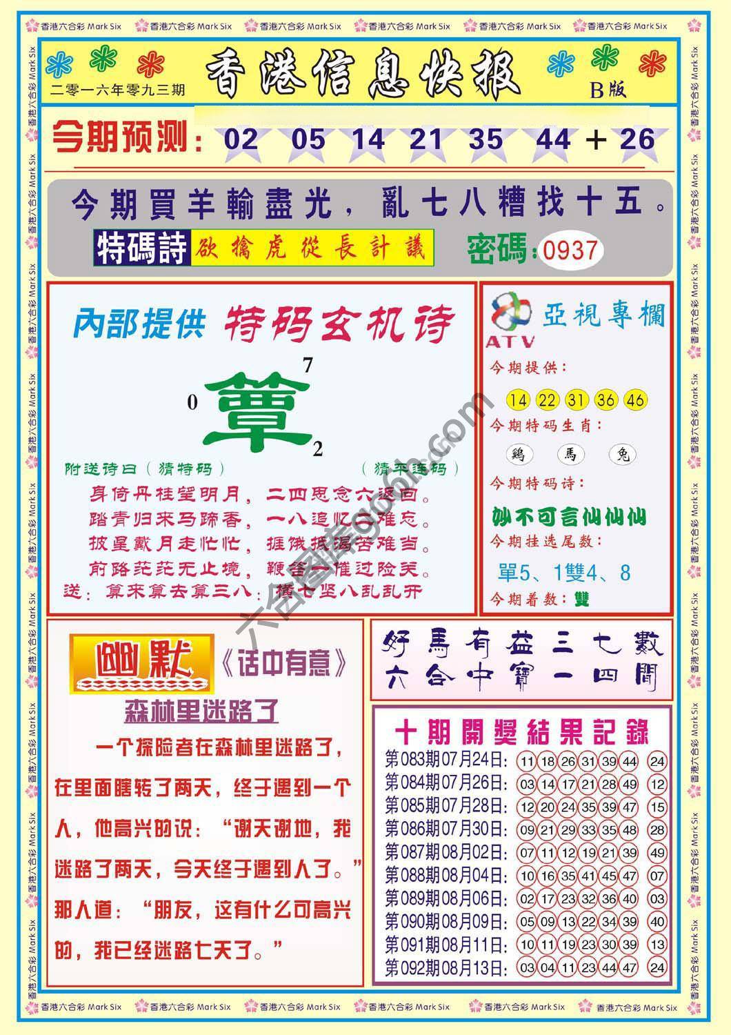 香港信息快报