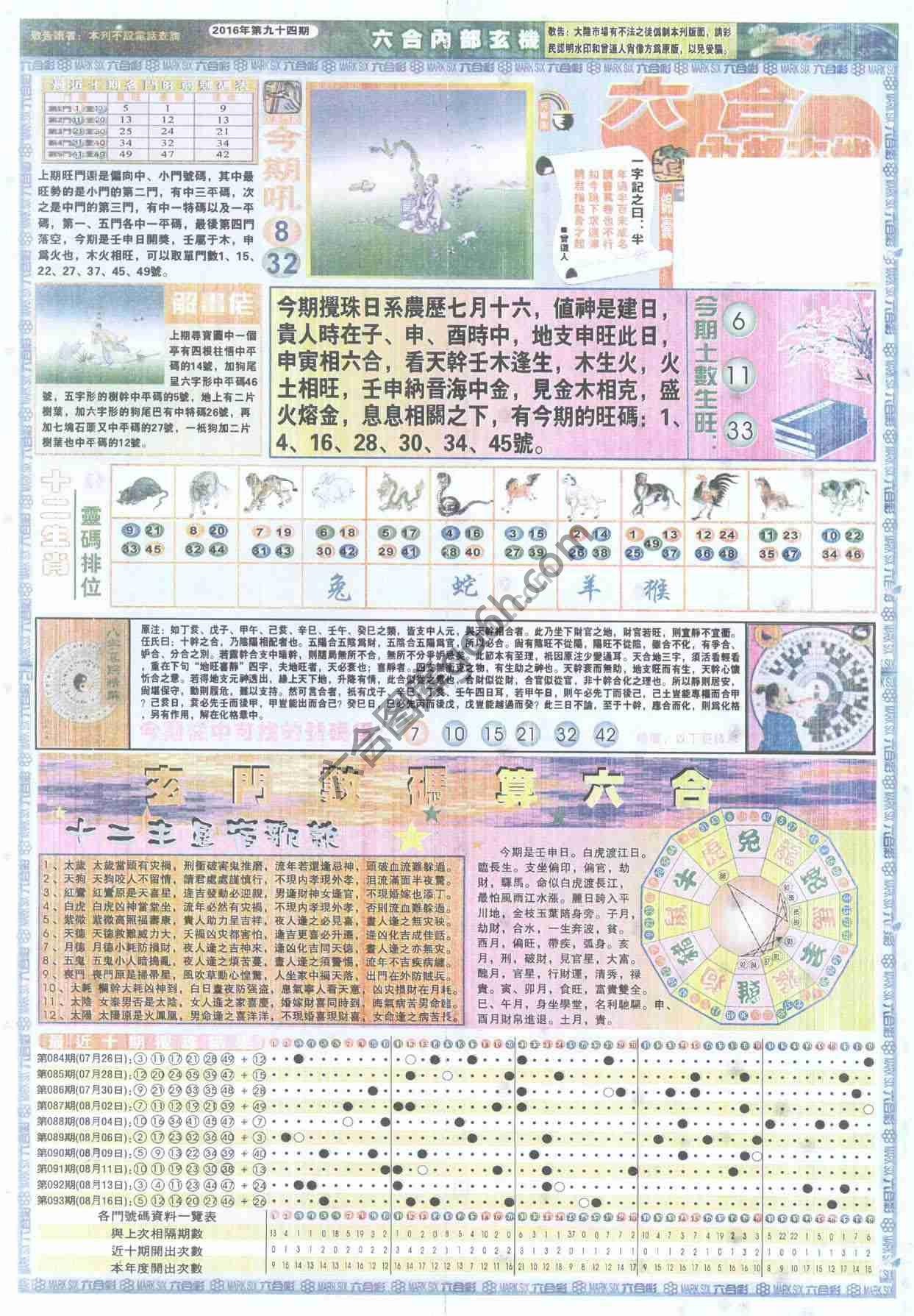 六合内部玄机
