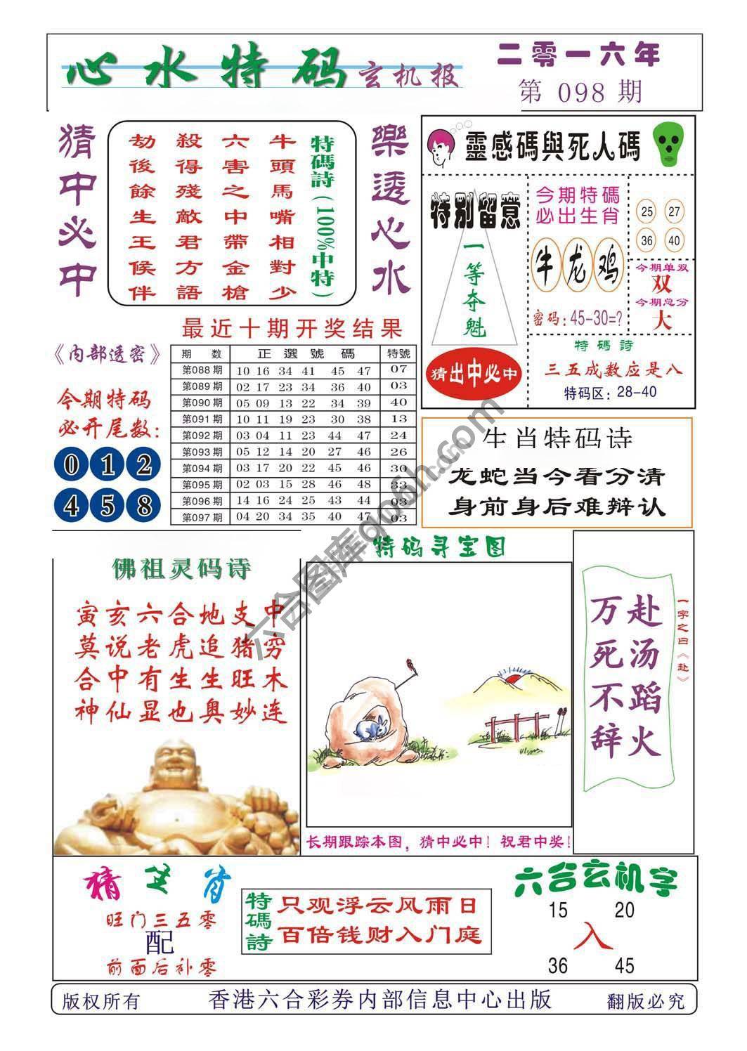 心水特码