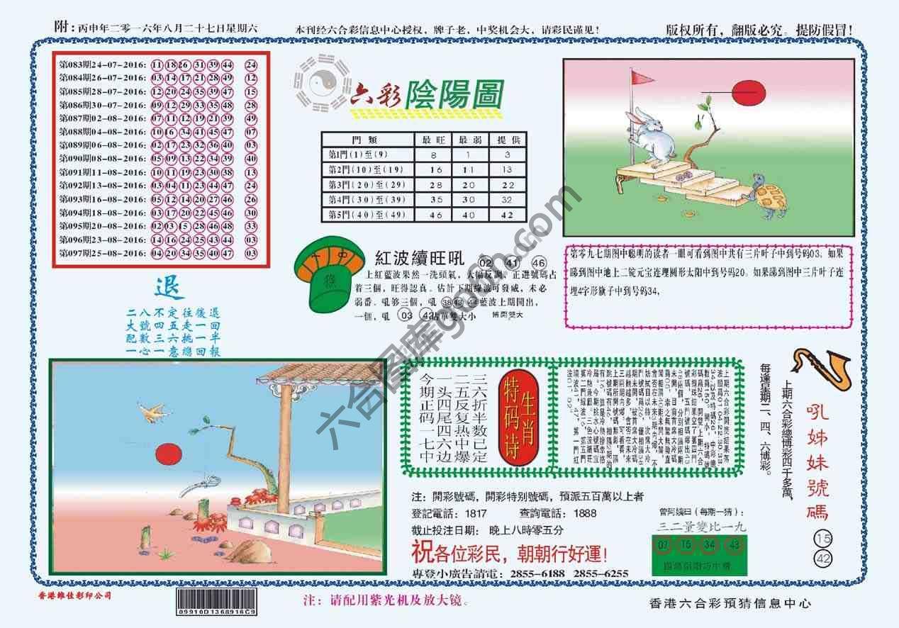 六彩阴阳图