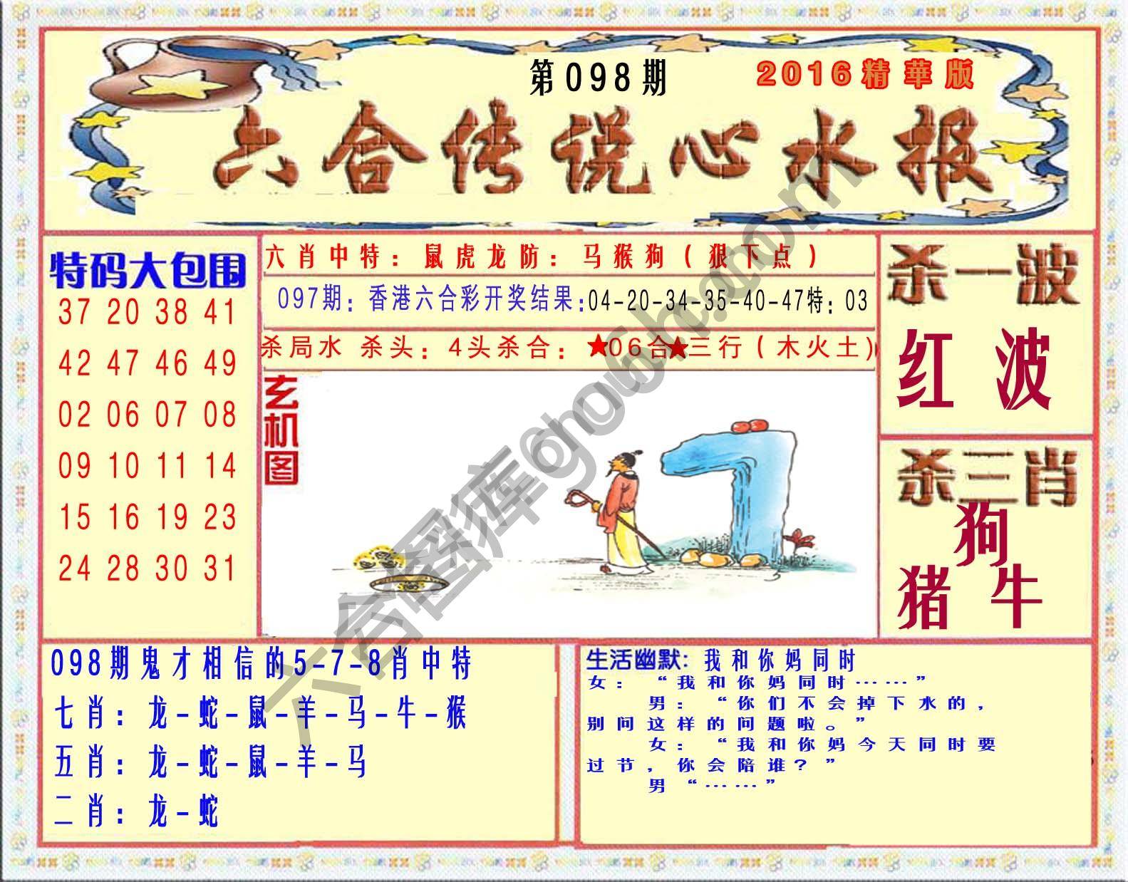 六合传说心水报