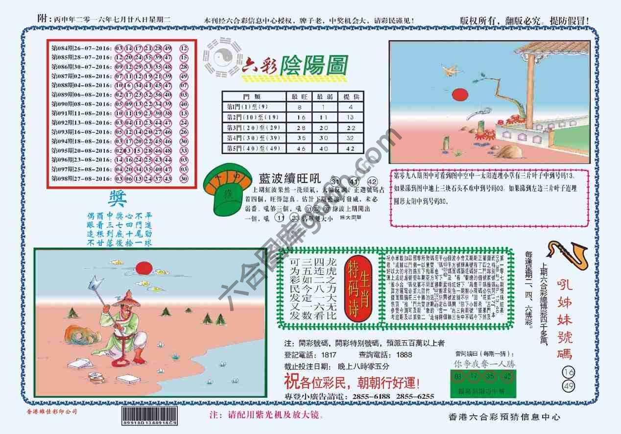 六彩阴阳图