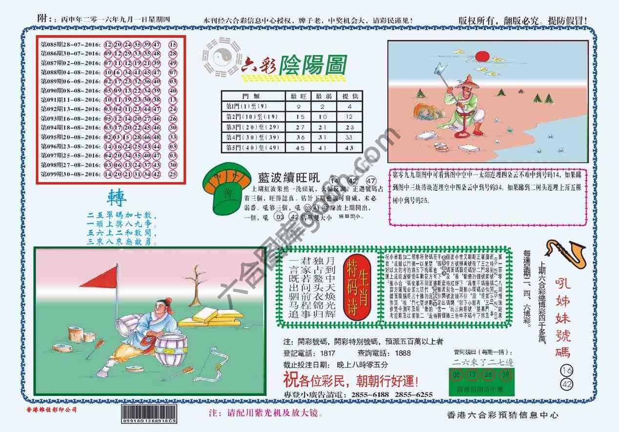 六彩阴阳图