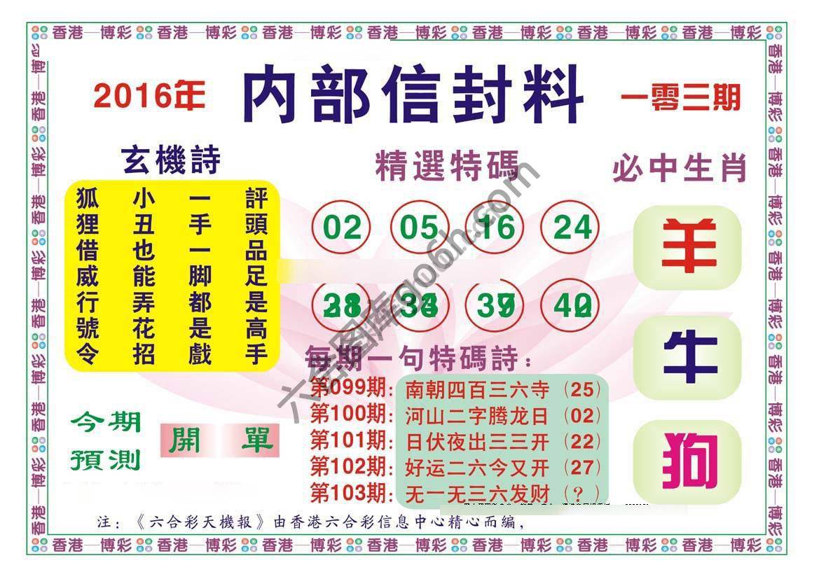 内部信封料