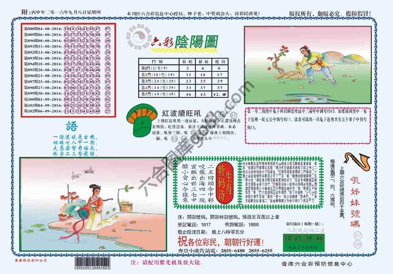 六彩阴阳图