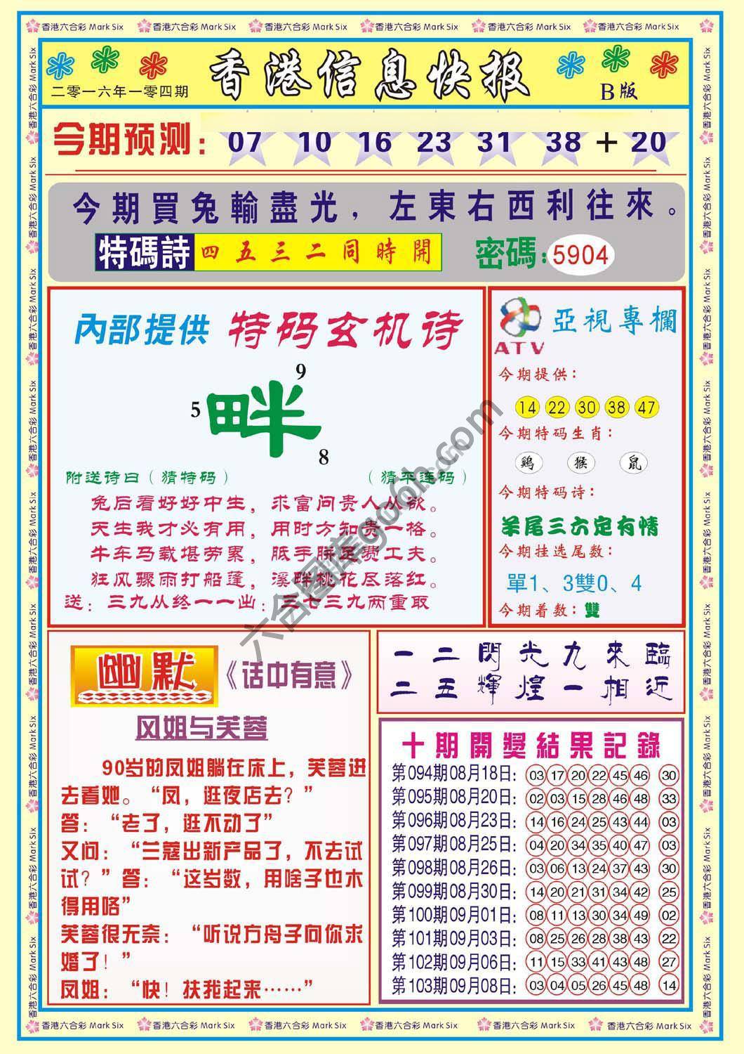 香港信息快报