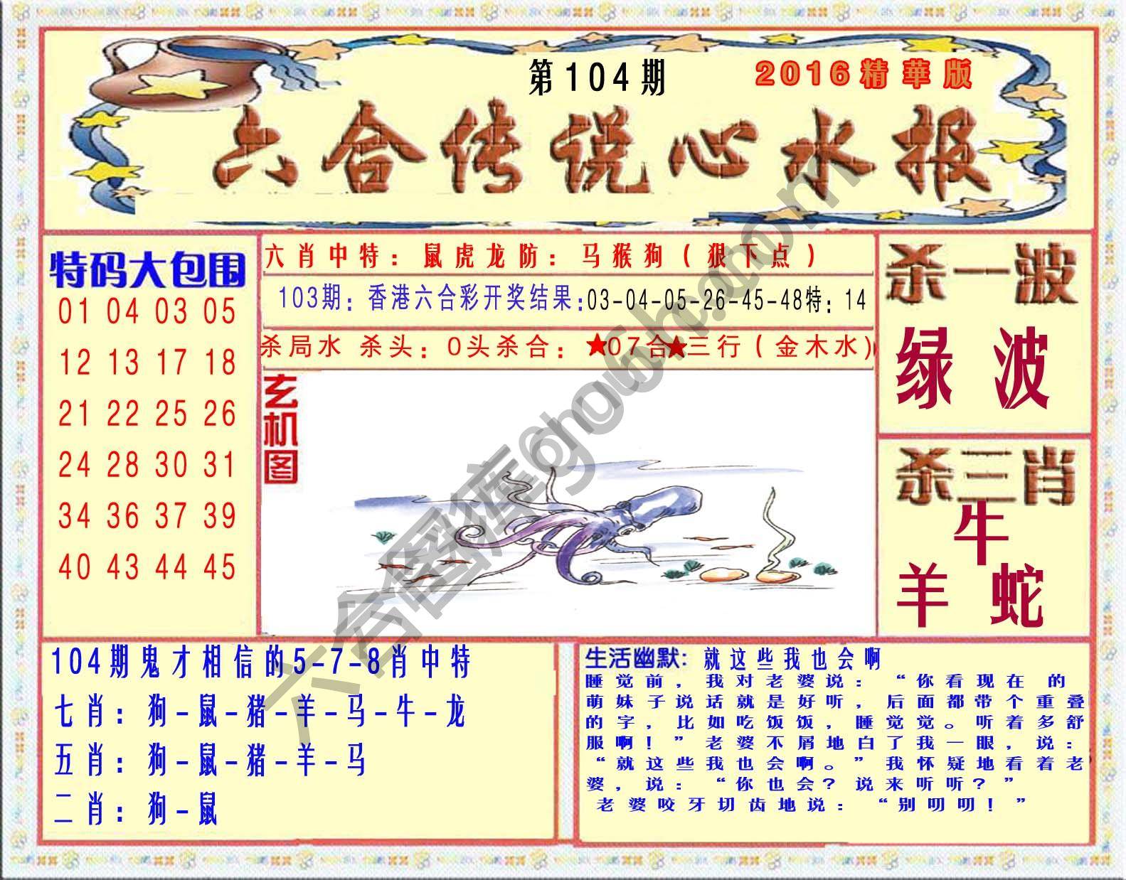 六合传说心水报