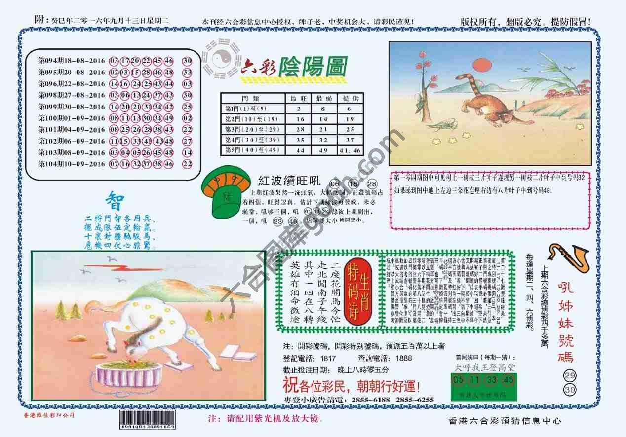 六彩阴阳图