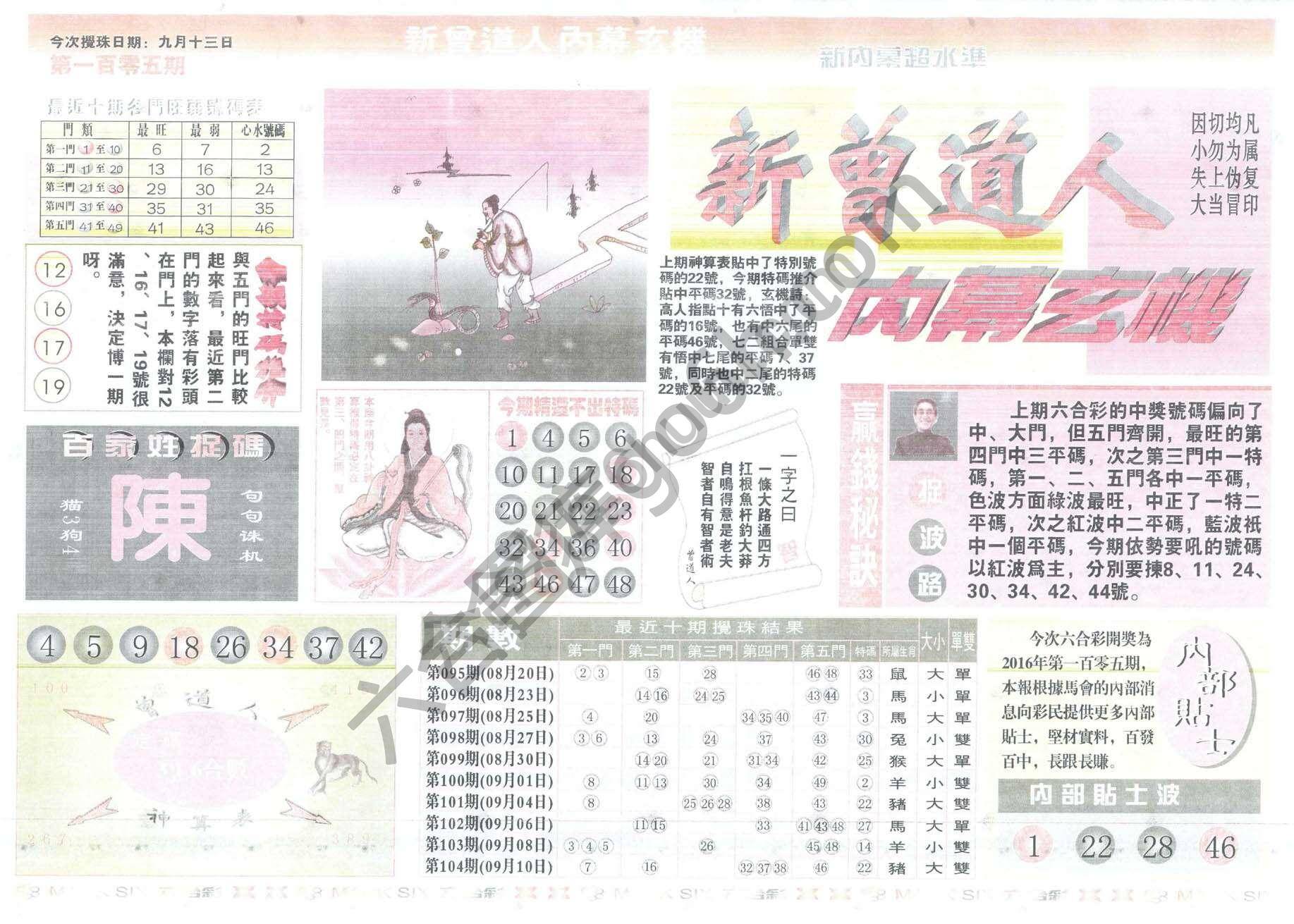 新曾道人内幕玄机