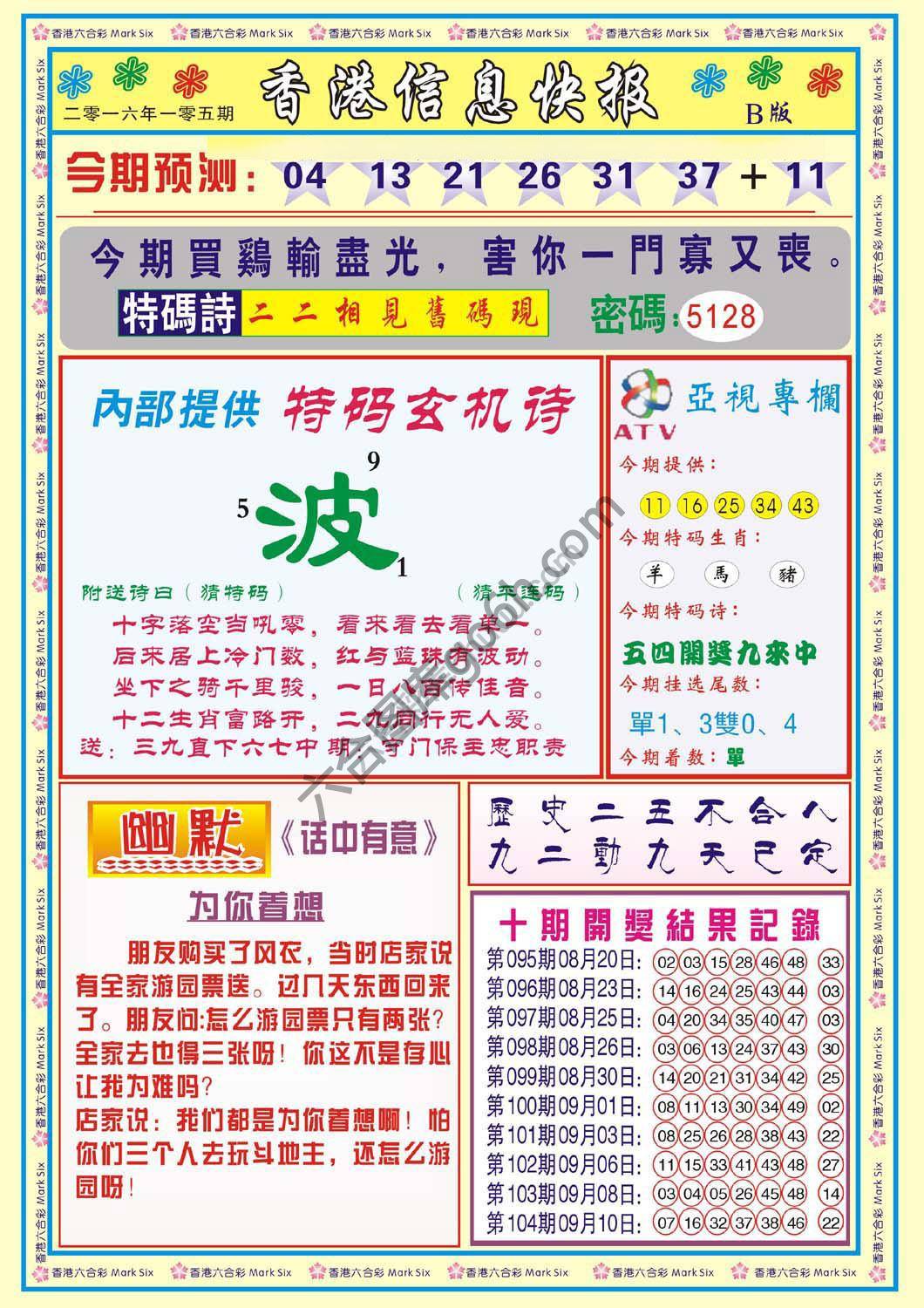 香港信息快报
